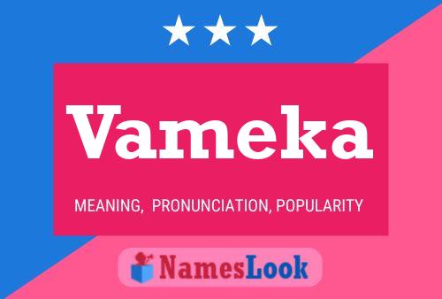 Vameka Name Poster