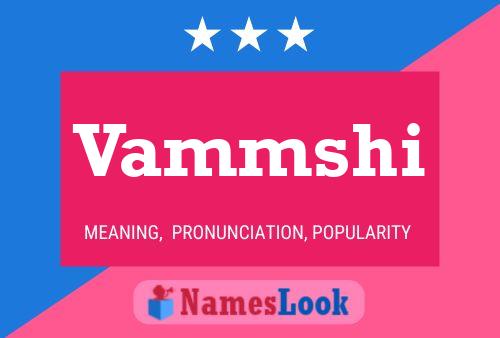 Vammshi Name Poster