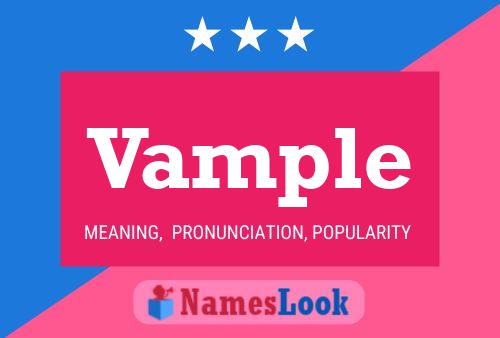 Vample Name Poster