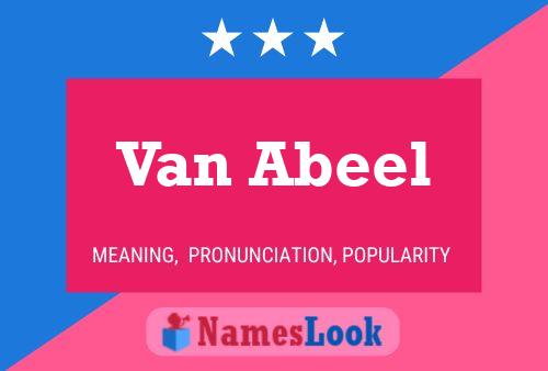 Van Abeel Name Poster