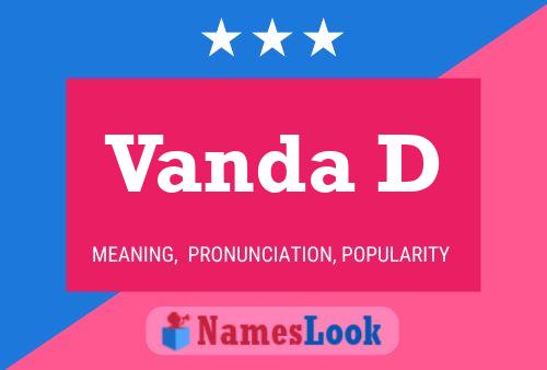 Vanda D Name Poster