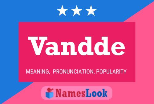 Vandde Name Poster