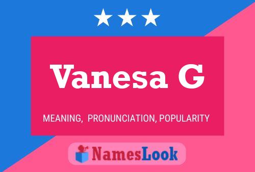 Vanesa G Name Poster