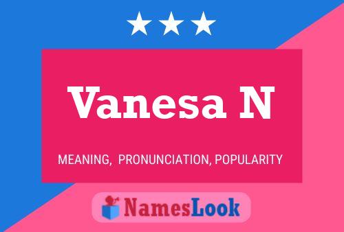 Vanesa N Name Poster