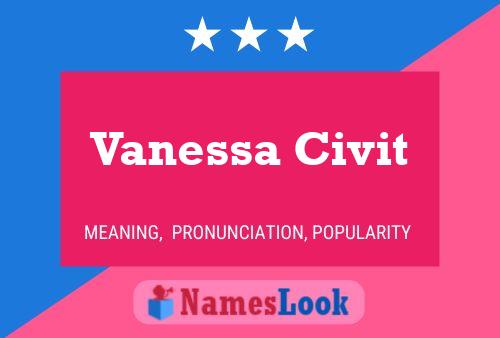 Vanessa Civit Name Poster