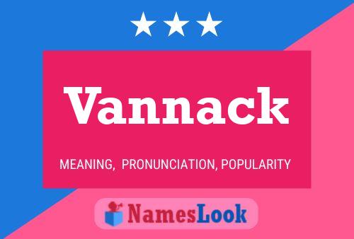 Vannack Name Poster