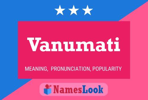 Vanumati Name Poster