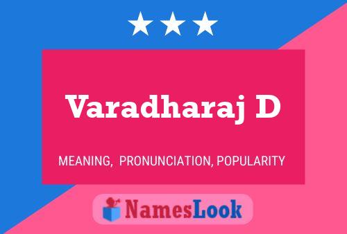 Varadharaj D Name Poster