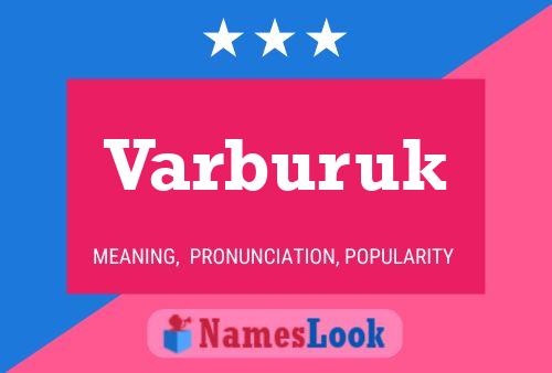 Varburuk Name Poster