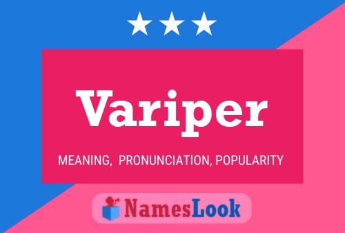 Variper Name Poster