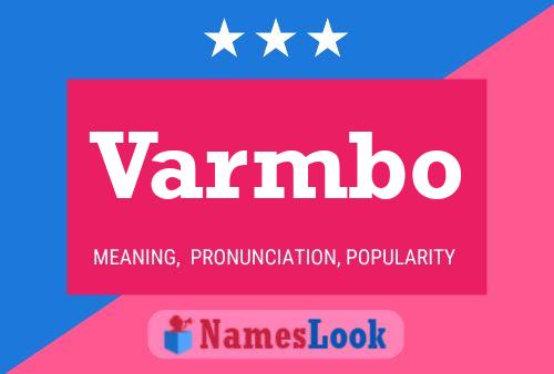 Varmbo Name Poster