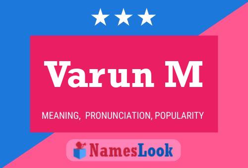 Varun M Name Poster