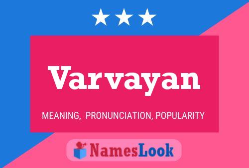 Varvayan Name Poster