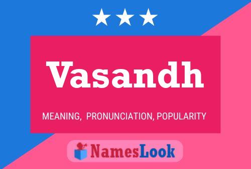 Vasandh Name Poster