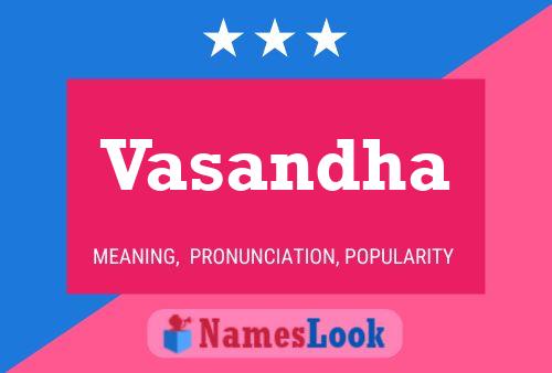 Vasandha Name Poster