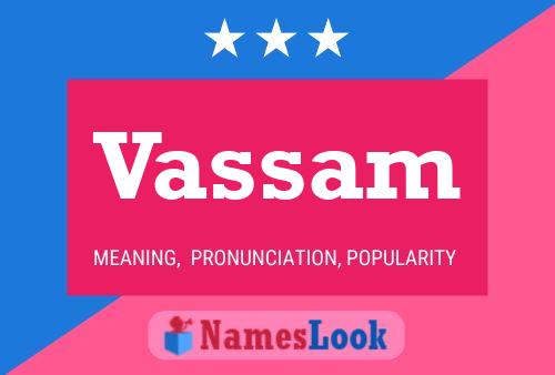 Vassam Name Poster