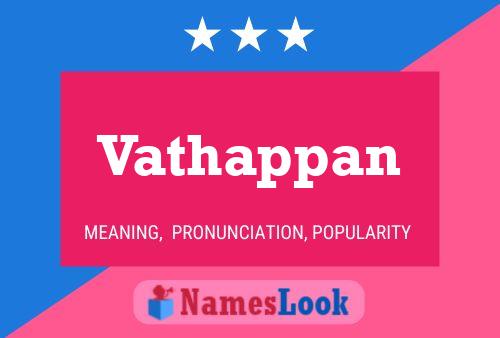 Vathappan Name Poster