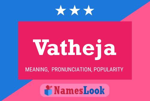 Vatheja Name Poster