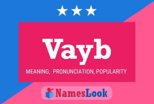 Vayb Name Poster