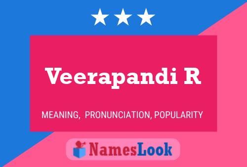 Veerapandi R Name Poster