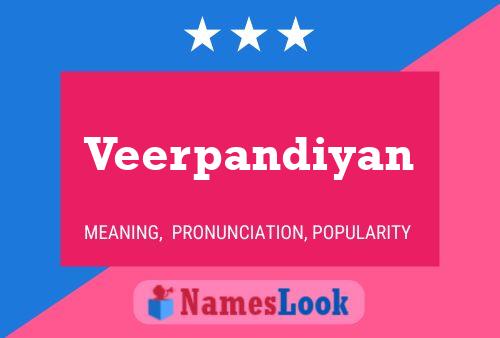 Veerpandiyan Name Poster