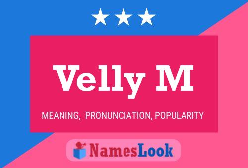 Velly M Name Poster