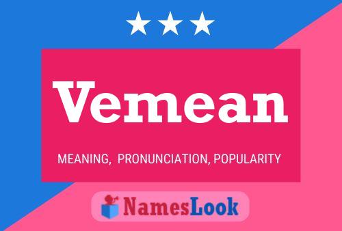 Vemean Name Poster