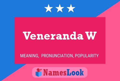 Veneranda W Name Poster