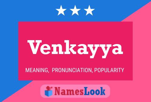 Venkayya Name Poster