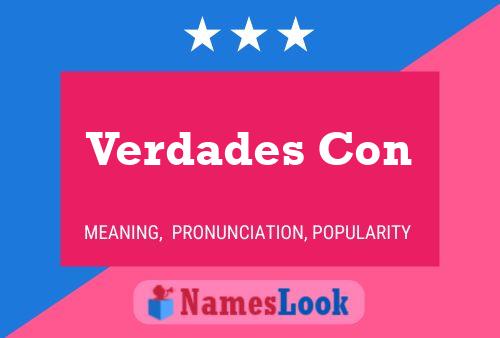 Verdades Con Name Poster