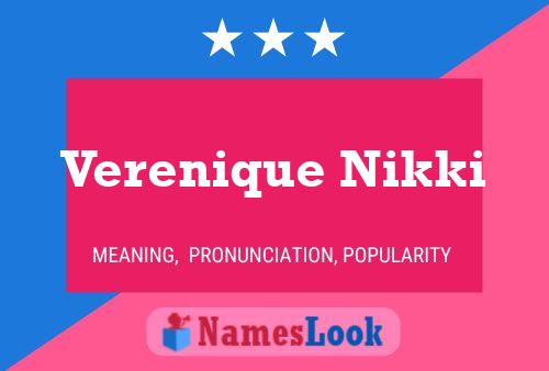 Verenique Nikki Name Poster