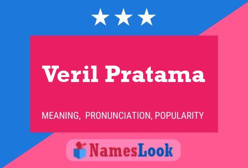 Veril Pratama Name Poster