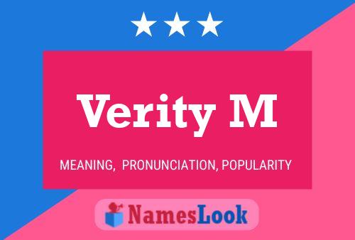 Verity M Name Poster