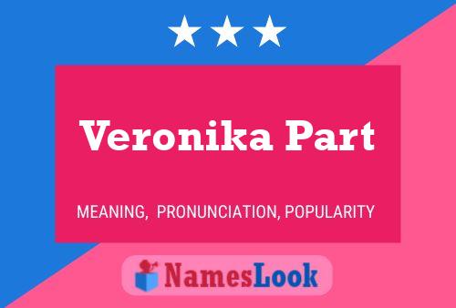 Veronika Part Name Poster