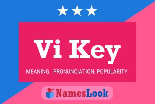 Vi Key Name Poster