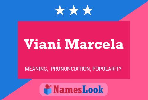 Viani Marcela Name Poster