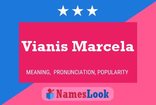 Vianis Marcela Name Poster