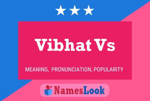 Vibhat Vs Name Poster