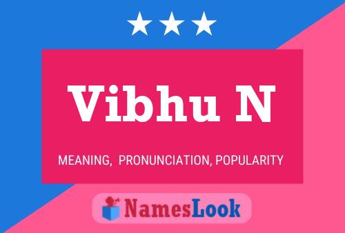 Vibhu N Name Poster