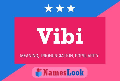 Vibi Name Poster