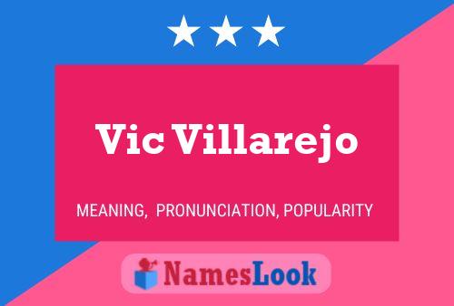 Vic Villarejo Name Poster