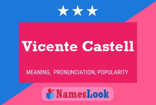 Vicente Castell Name Poster