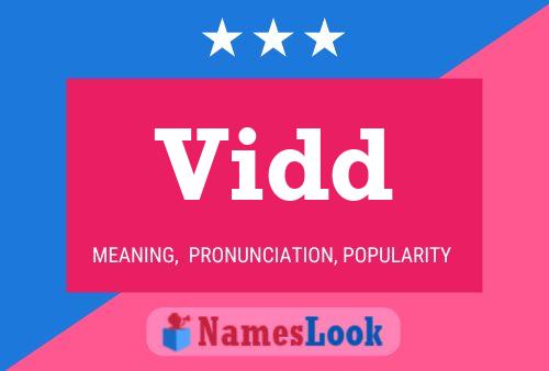 Vidd Name Poster