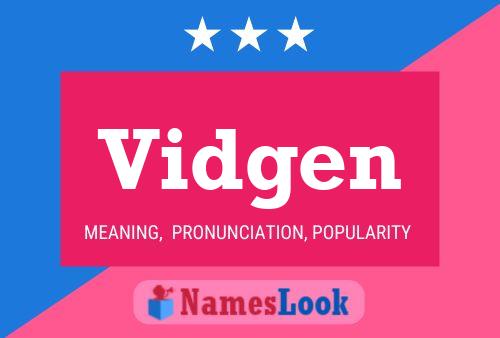 Vidgen Name Poster