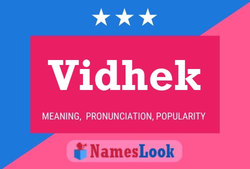 Vidhek Name Poster