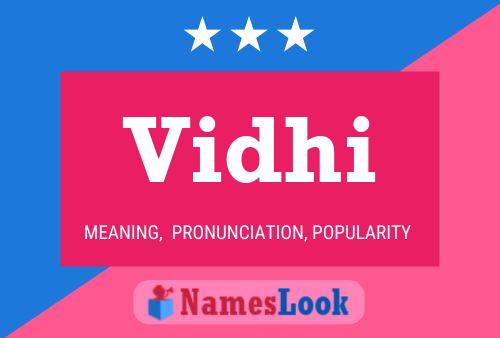 Vidhi Name Poster