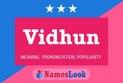 Vidhun Name Poster