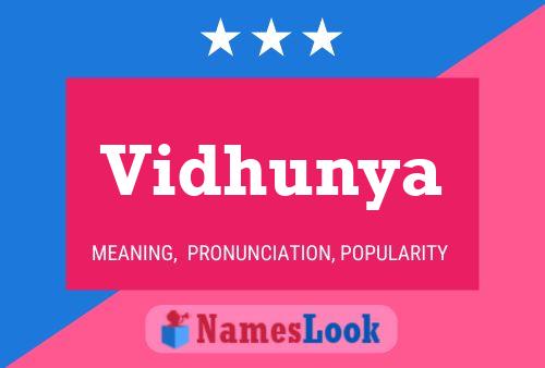 Vidhunya Name Poster