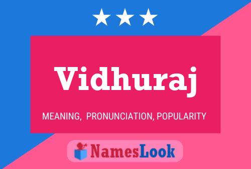 Vidhuraj Name Poster