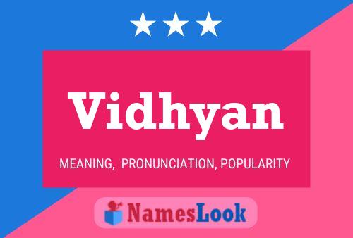 Vidhyan Name Poster